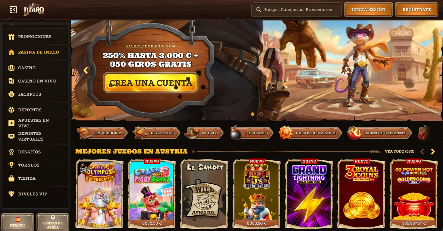 Lizaro casino online extranjero