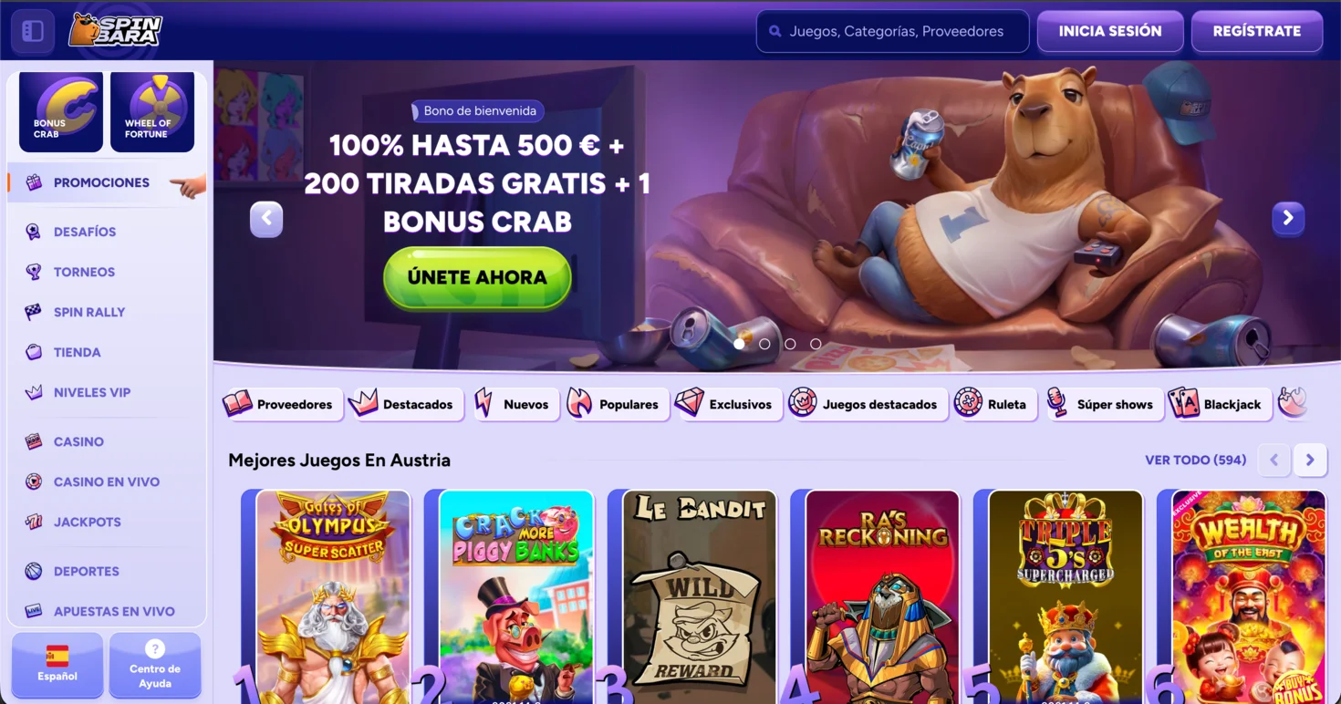 Spinbara casino fuera de España