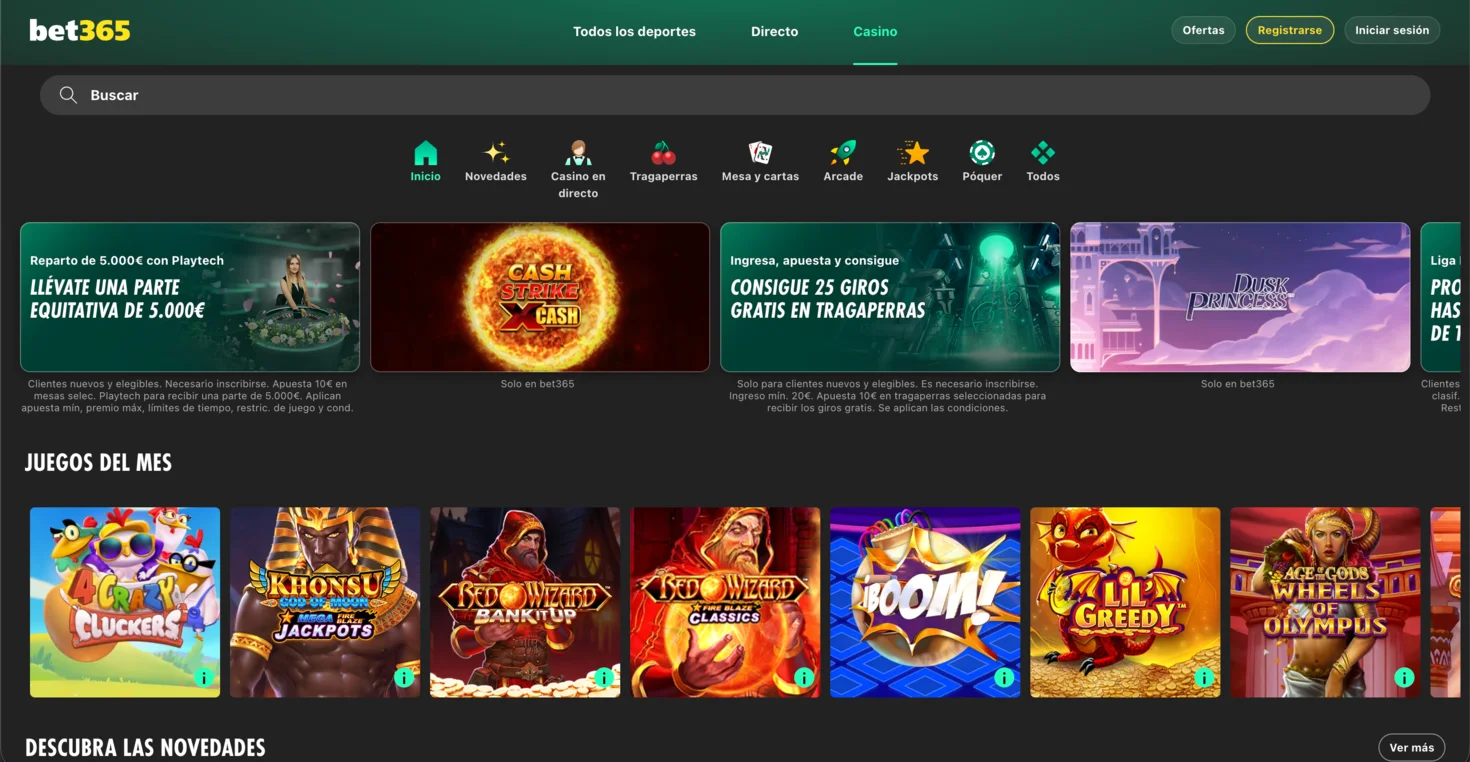 bet365 casino Apple Pay España