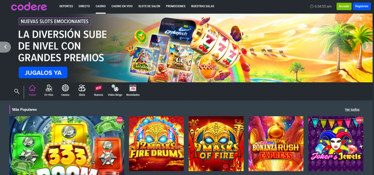 Codere PayPal casino