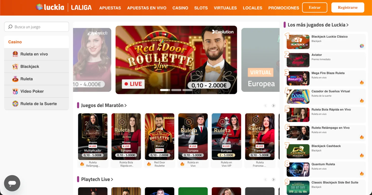 Luckia online casino PayPal