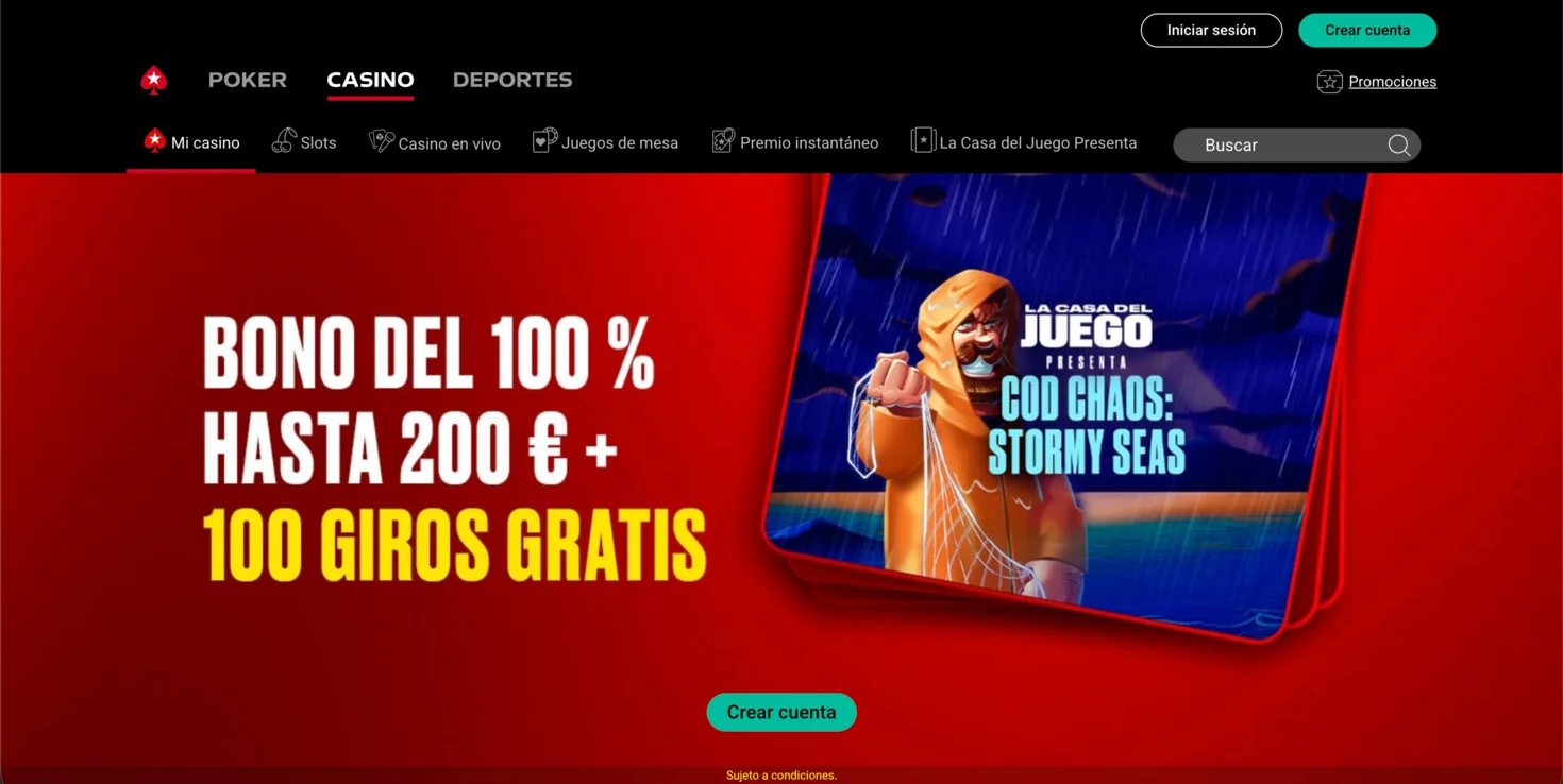 PokerStars mejor casino online Neosurf España