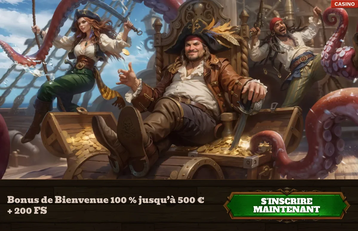 Bonus de bienvenue du FatPirate Casino