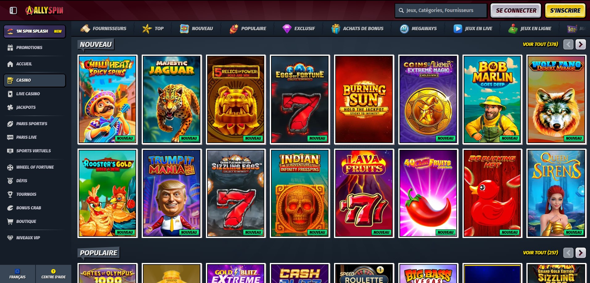 ally spin casino
