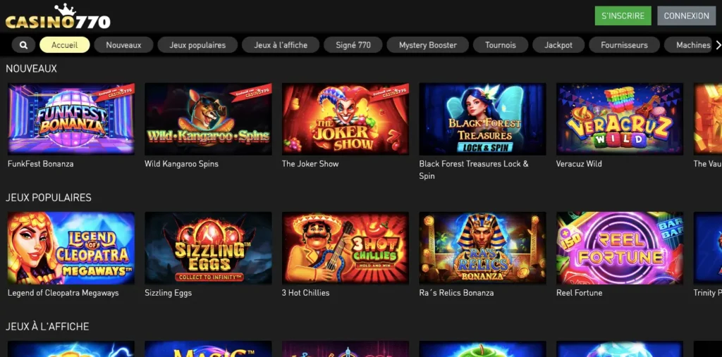 Casino770 en ligne