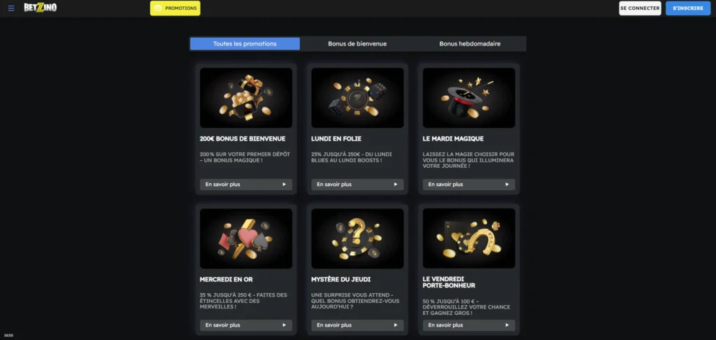 betzino casino en ligne