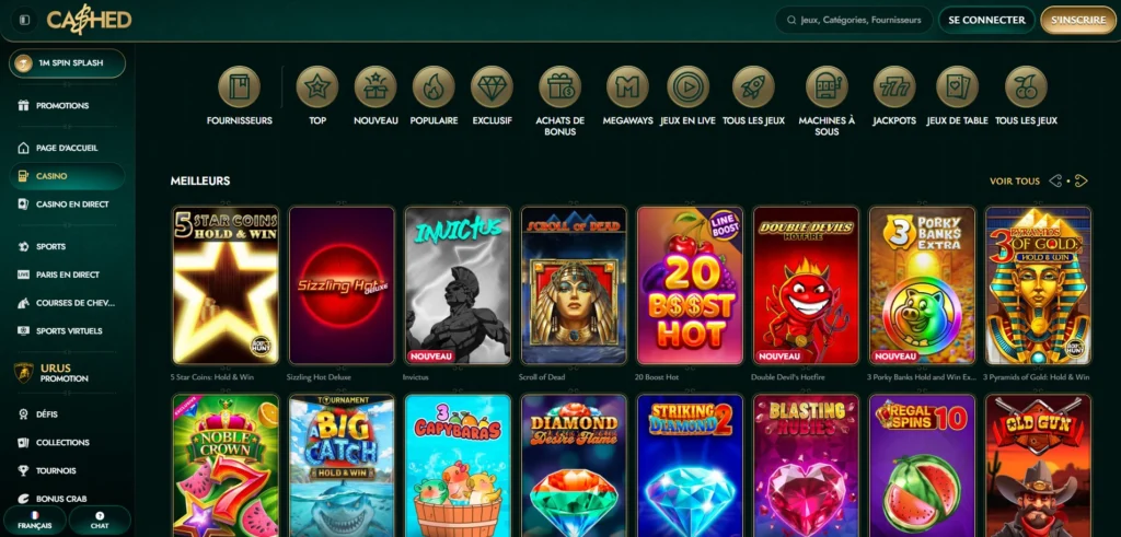 cashed casino en ligne