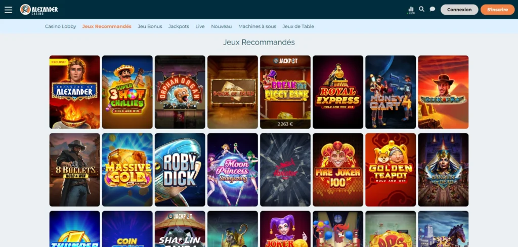 casino en ligne alexander