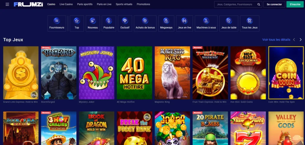 frumzi casino login