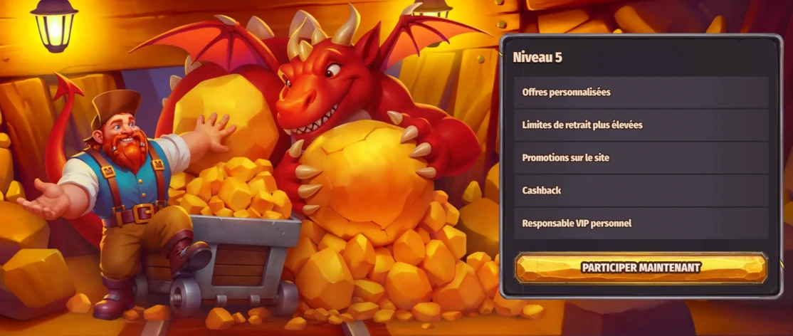 Programme de niveaux VIP Dragonia