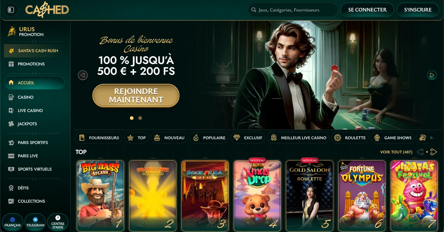 Nouveau site de casino Cashed