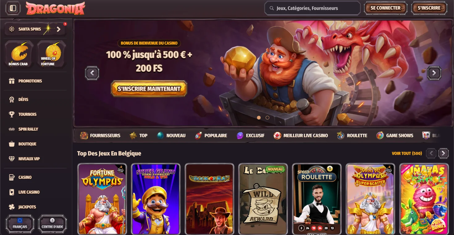 Nouveau casino en ligne Dragonia