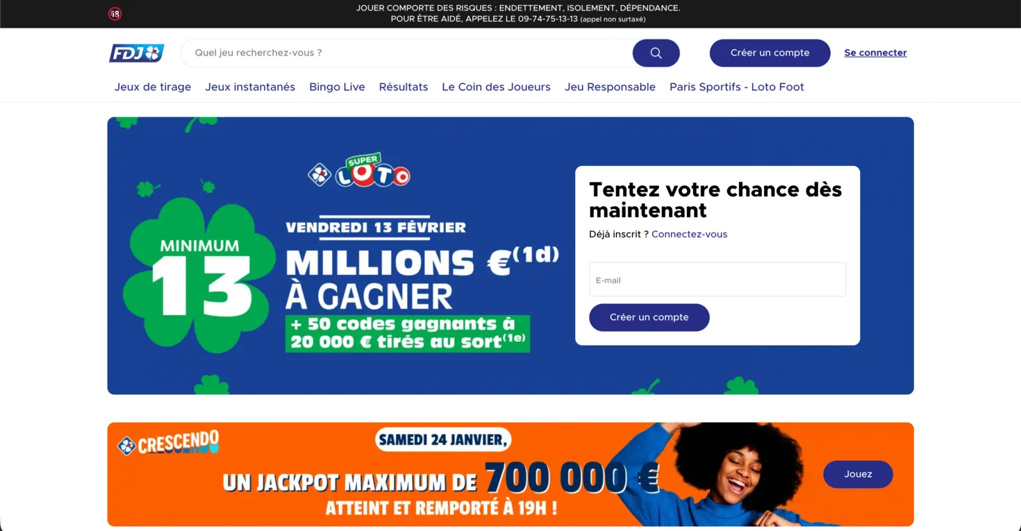 FDJ meilleur site casino en ligne