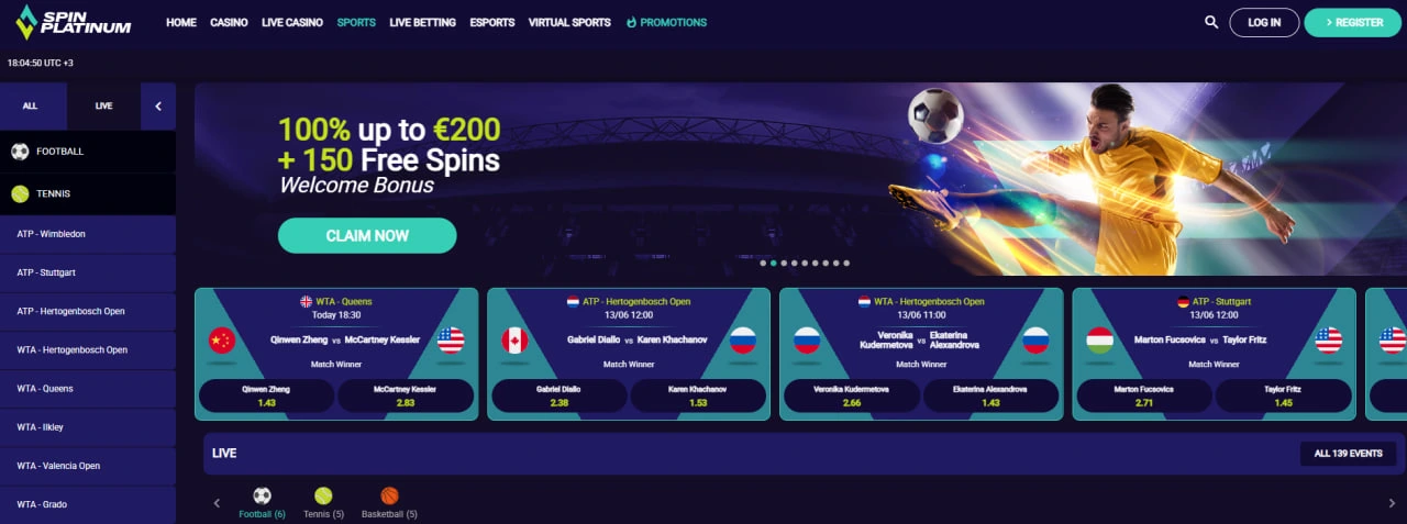 SpinPlatinum Casa de apuestas deportivas