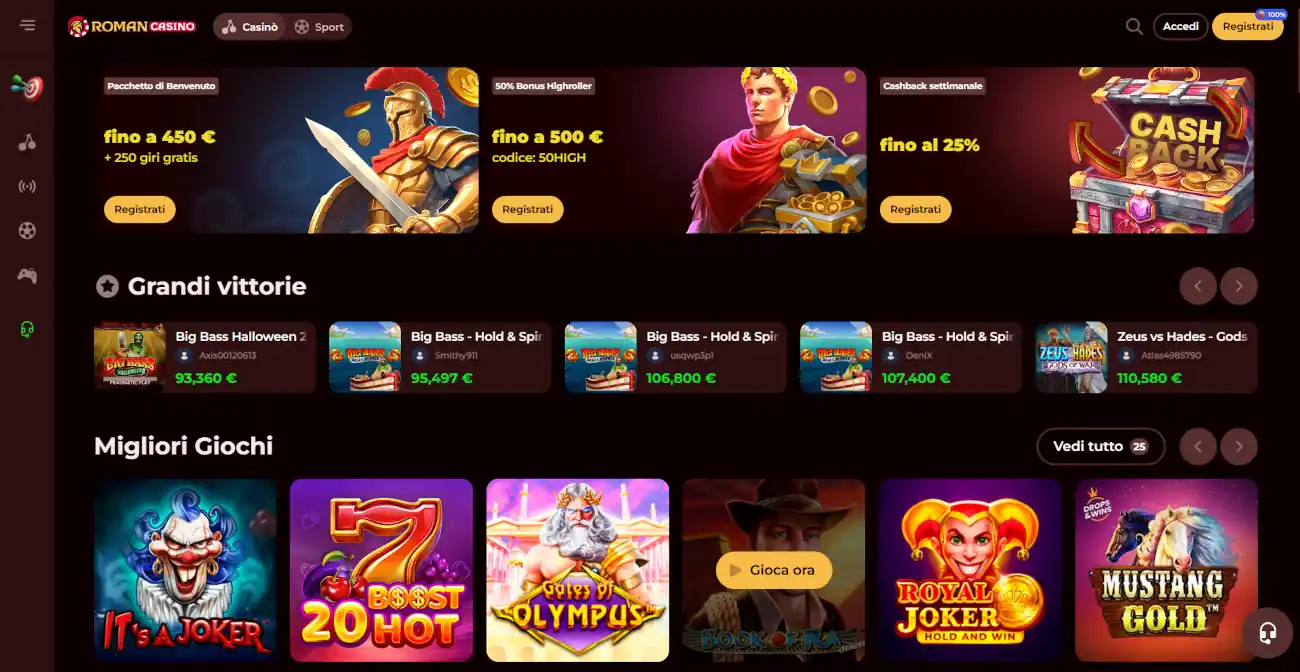 Modi che attirano l'attenzione per casino senza documenti