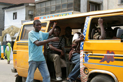  A Lagos commercial bus popularly called DANFO