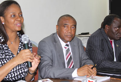 Arunma Oteh, SEC DG and Emmanuel Ikazoboh, NSE DG