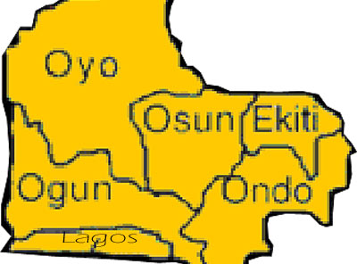 Map Of South West States In Nigeria South West Ahead Of 2011: To Thy Tent Oh Progressives Of Oodua! - Vanguard  News