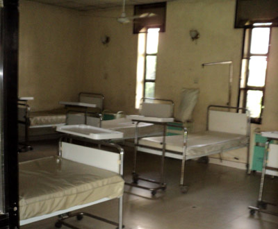 An empty ward in a Lagos owned hospital due to the strike by the medical doctors