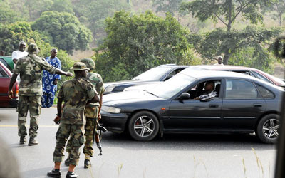 Soldiers in Abuja, Saturday.