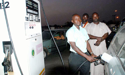 NNPC Mega Filling Station now selling at N138 per litre in Abuja yesterday.