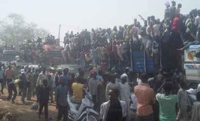 File photo: Protesters in Kaduna.