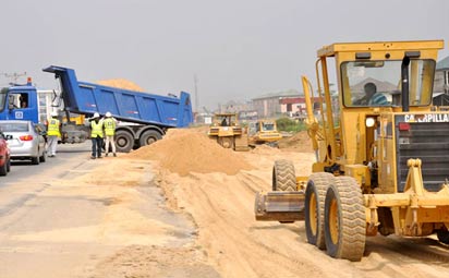 *One of the many road construction sites in Yenagoa. Though welcome road users also complain about worsening traffic as a result