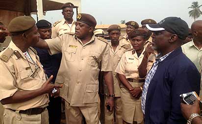 Minister during the visit