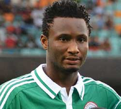 Nigeria's midfielder John Obi Mike