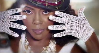 Tiwa in a still shot from the video 