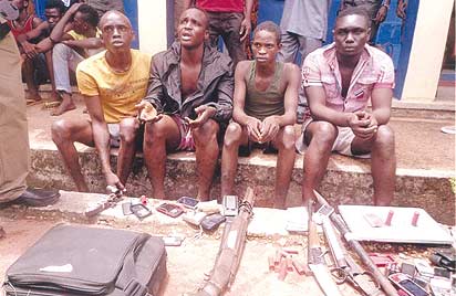 *All kidnapping, robbery suspects