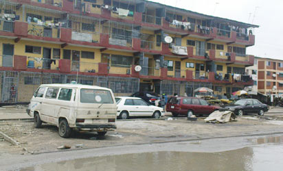 One of the buildings in Festac town
