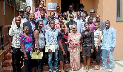 Some of the participants posing for a picture after the event