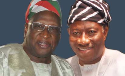 Alhaji Bamanga Tukur and President Goodluck Jonathan