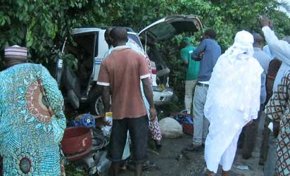 One of the carsin the bush. Photos: Wumi Akinola.