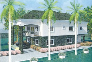 Model of a house in Maccido Royal Estate, Abuja