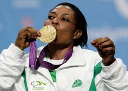 Late Joy Onaolapo at the London 2012 Paralympics