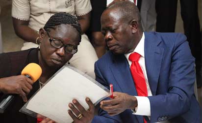 Oshiomhole and one of the state's teacher