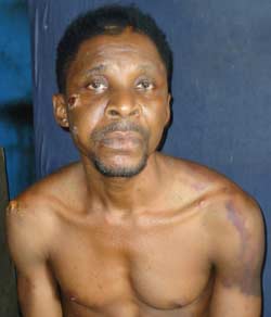 The suspect, Benjamin Ndubuisi.