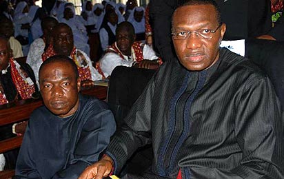 R-L Sen Andy Uba and Chris Uba