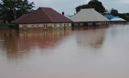 Submerged houses in Kaduna