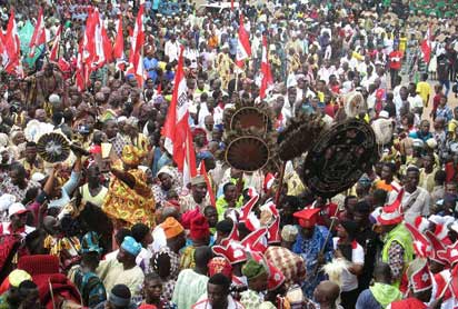 Ojude Oba celebrations in Ijebu-Ode, Thursday.