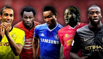 Aubameyang, Pitroipa, Mikel, Moses and Yaya