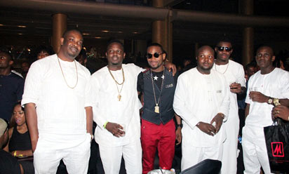 File: Don Jazzy, D'banj, Dr Sid at Ice Prince , others