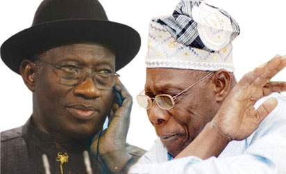 President Jonathan and Chief Obasanjo