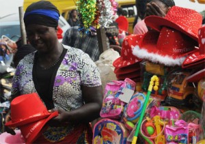 Christmas shopping at Oshodi yesterday in Lagos,
