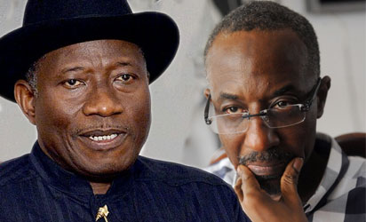President Goodluck Jonathan and Lamido Sanusi