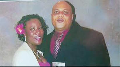 Victim of the deadly Ebola virus disease, Patrick Sawyer wth wife, Decontee