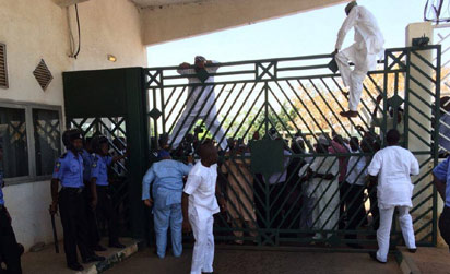 Lawmakers at the National Assembly Thursday.
