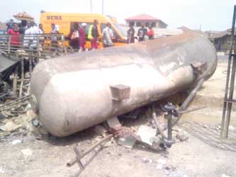 •One of the gas reservoirs that caused the inferno